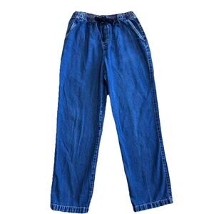 Cabin Creek Jeans Women's 12 Blue Elastic Waist Drawstring Pull On Comfort